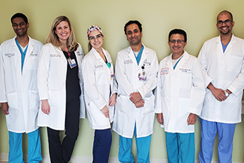 Structural Heart Team at Banner – University Medical Center Tucson, including Dr. Arka Chatterjee, third from right