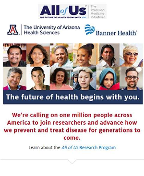 UA-Banner All of Us Research Program web screenshot