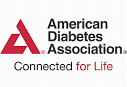 Logo for American Diabetes Association - with motto "Connected for Life"