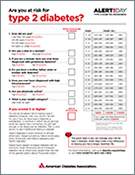 Flyer: Are you at risk for Type 2 diabetes? 