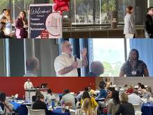 [Collage of images from the first Tucson Transplant Symposium, hosted by the U of A College of Medicine – Tucson’s Division of Nephrology and Department of Surgery with a particular focus on kidney transplants.]