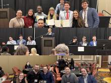 [Collage of three images from the Department of Medicine’s participation in the Annual Scientific Meeting of the Arizona Chapter of the American College of Physicians, Nov. 8-9, at the Casino del Sol Resort.]