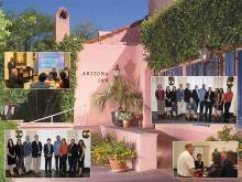 [Image of entrance to the Arizona Inn overlaid with other images from the Department of Medicine Faculty Promotion Celebration event hosted there on Oct. 9, 2024]