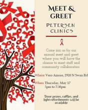 Image of flyer for Petersen HIV Clinics Meet & Greet, 05-17-2018