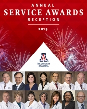 Teaser image for Service Awards Reception and UA Department of Medicine honorees for milestone years and retirement
