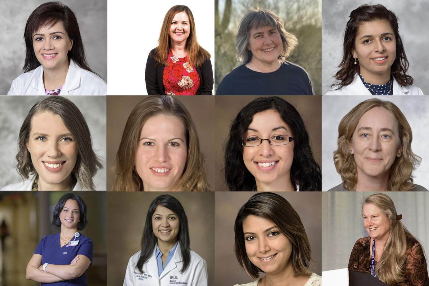 [Faces of 11 female faculty from the University of Arizona who won 2023 WIMS Torchbearer Awards for Women in Medicine Month, and Salma Patel, MD, one of the WAM/WIMS Steering Committee members who is from the department]