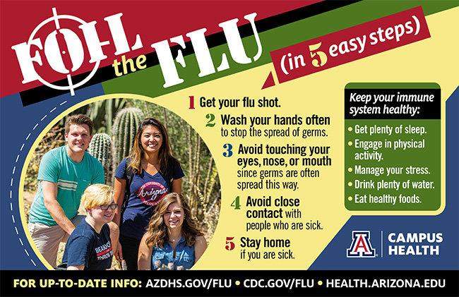 Foil the Flu promotion from UA Campus Health