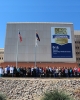 Clinicians in front of new Banner - UMC/U.S. News signage 