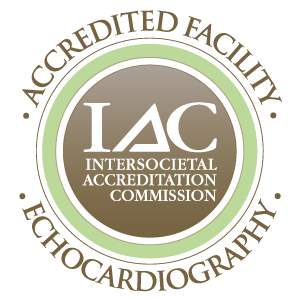 Seal from the Intersocietal Accreditation Commission for its Echocardiography program