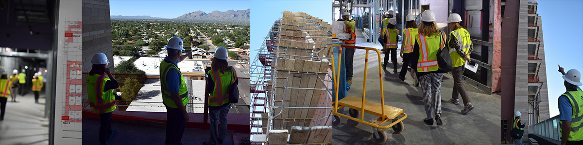 Shots from construction tour of new Banner - UMC Tucson hospital tower 