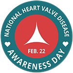 Logo for National Heart Valve Disease Awareness Day, Feb. 22